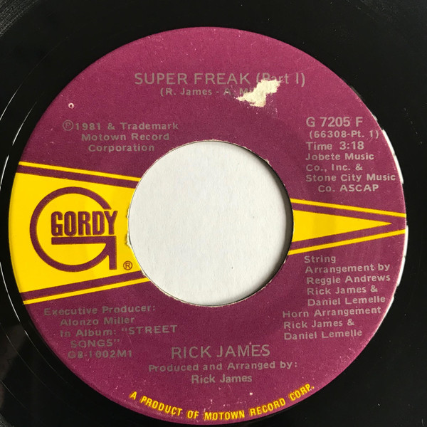 Rick James - Super Freak (7", Single)