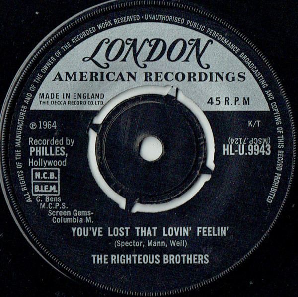 The Righteous Brothers - You've Lost That Lovin' Feelin' (7", Single)