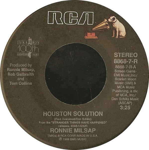Ronnie Milsap - Houston Solution (7", Single)