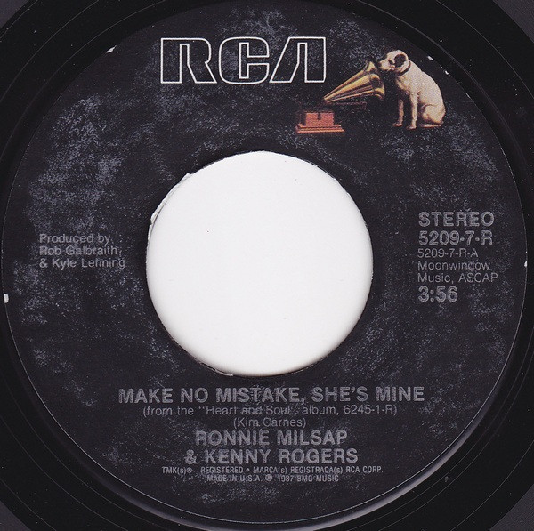 Ronnie Milsap / Kenny Rogers - Make No Mistake, She's Mine (7", Single)
