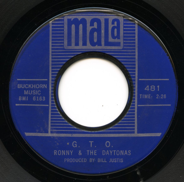 Ronny & The Daytonas - G.T.O. / Hot Rod Baby (7", Single, Styrene, Bes)