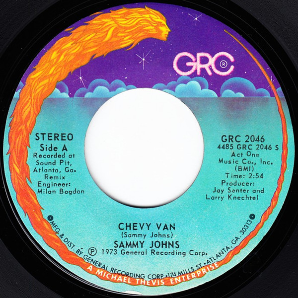 Sammy Johns - Chevy Van (7", Single, Styrene, PRC)