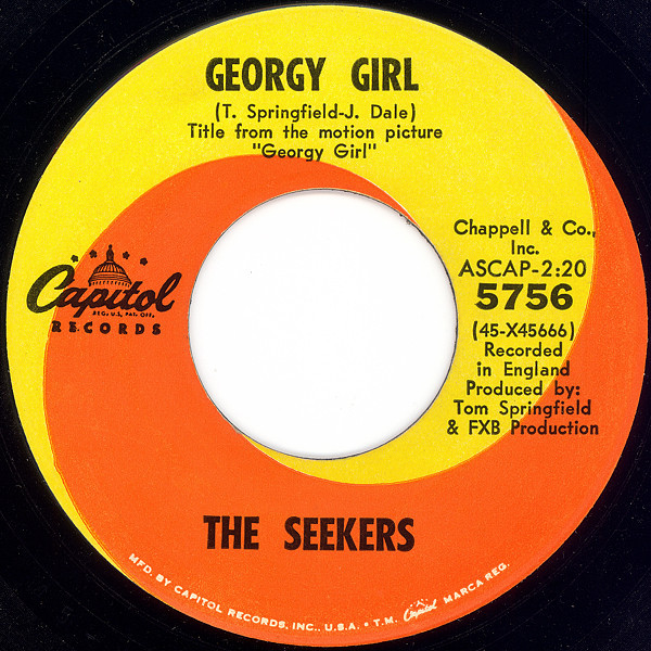 The Seekers - Georgy Girl (7", Single, Scr)