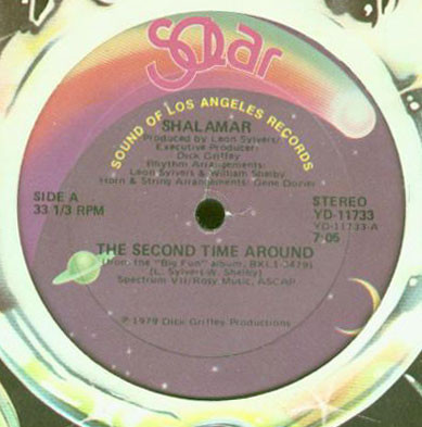 Shalamar - The Second Time Around (12", Single, Gol)