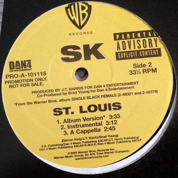 SK - The Streets / St. Louis (12", Promo)