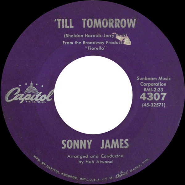 Sonny James - 'Till Tomorrow / I Forgot More Than You'll Ever Know (7", Single)