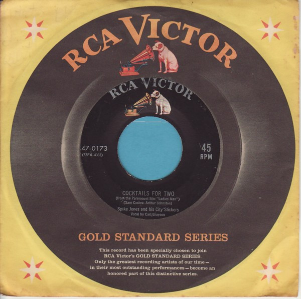 Spike Jones And His City Slickers - Cocktails For Two (7", Single, RE)