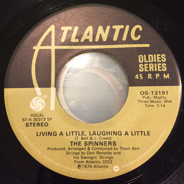 Spinners - Living A Little, Laughing A Little / Games People Play (7", Single)