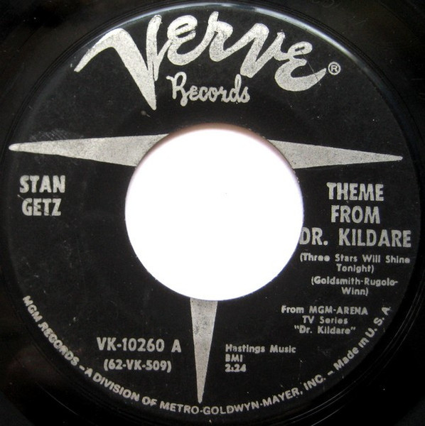 Stan Getz - Theme From Dr. Kildare  (Three Stars Will Shine Tonight) / Desafinado (7", Single)