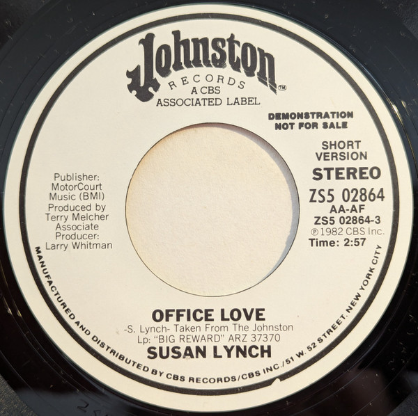 Susan Lynch - Office Love (7", Promo)
