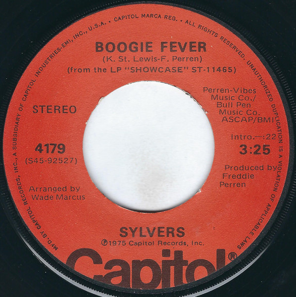 Sylvers* - Boogie Fever / Free Style (7", Los)