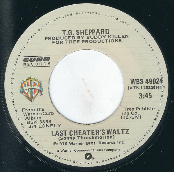 T.G. Sheppard - Last Cheater's Waltz (7", Single, Jac)