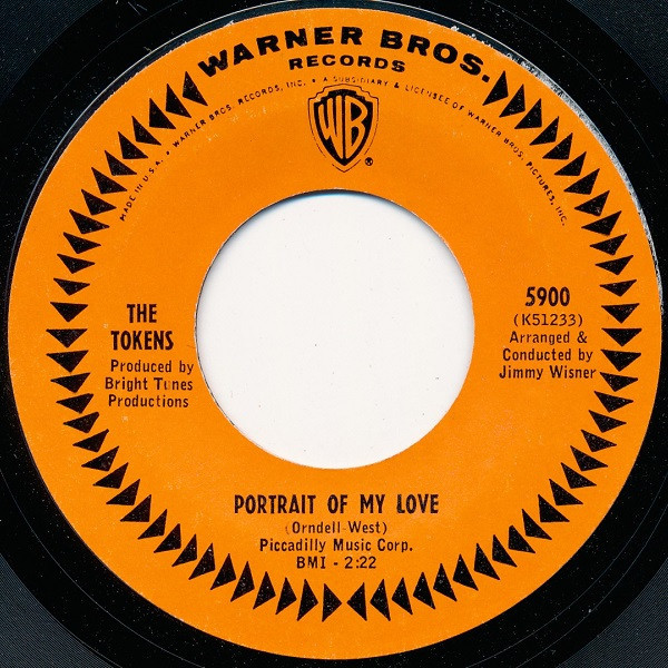 The Tokens - Portrait Of My Love (7", Single)