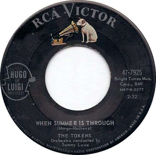 The Tokens - Sincerely / When Summer Is Through (7")
