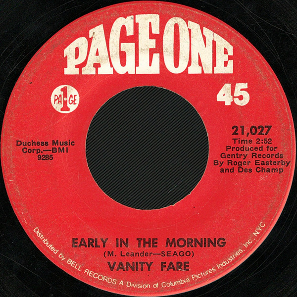 Vanity Fare - Early In The Morning  (7", Single)