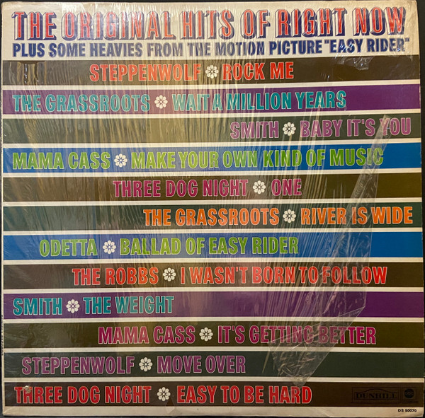 Various - The Original Hits Of Right Now Plus Some Heavies From The Motion Picture "Easy Rider" (LP, Comp)
