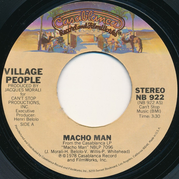 Village People - Macho Man (7", Single, San)
