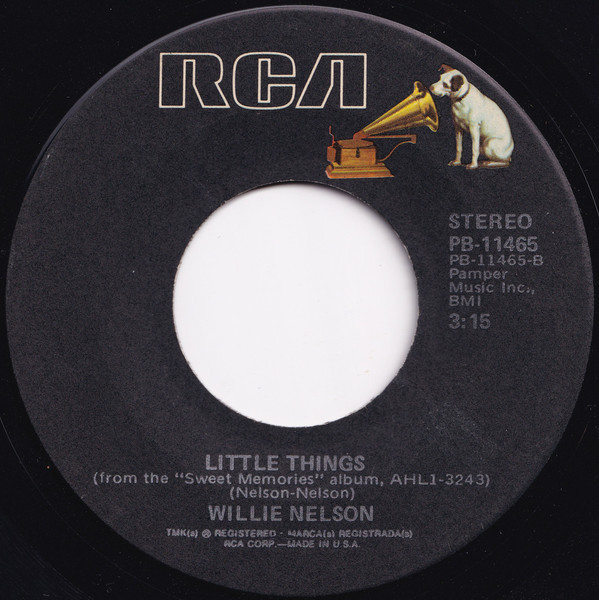 Willie Nelson - Sweet Memories / Little Things (7")