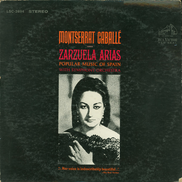 Montserrat Caballé - Zarzuela Arias (LP, Album)