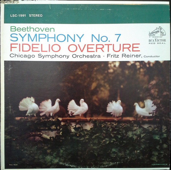 Beethoven* / Chicago Symphony Orchestra, Fritz Reiner - Symphony No. 7 / Fidelio Overture (LP, RP)