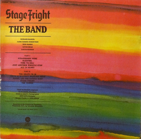 The Band - Stage Fright (LP, Album, Win)_4077722074