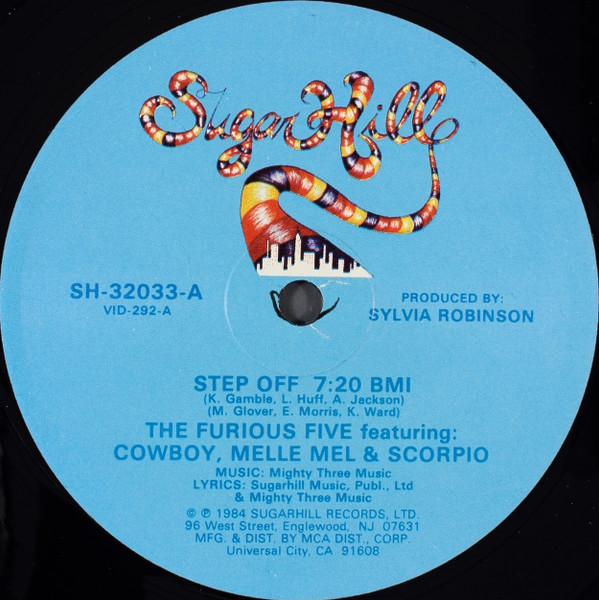The Furious Five Featuring Cowboy, Melle Mel & Scorpio (3) - Step Off (12")