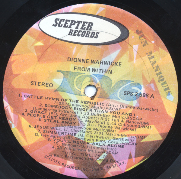 Dionne Warwicke* - From Within (2xLP, Album)_4130223636