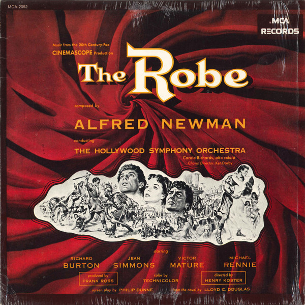 Alfred Newman Conducting The Hollywood Symphony Orchestra* - The Robe (LP, Album, RE, RP)