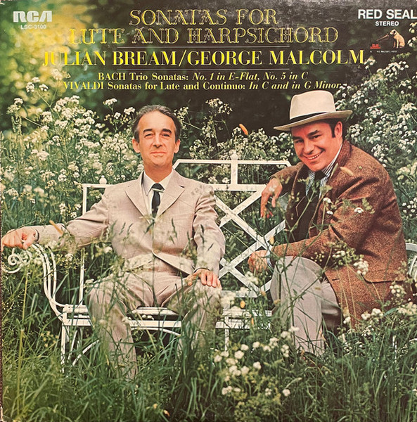 Julian Bream / George Malcolm, Bach* / Vivaldi* - Sonatas For Lute And Harpsichord (LP, Album)