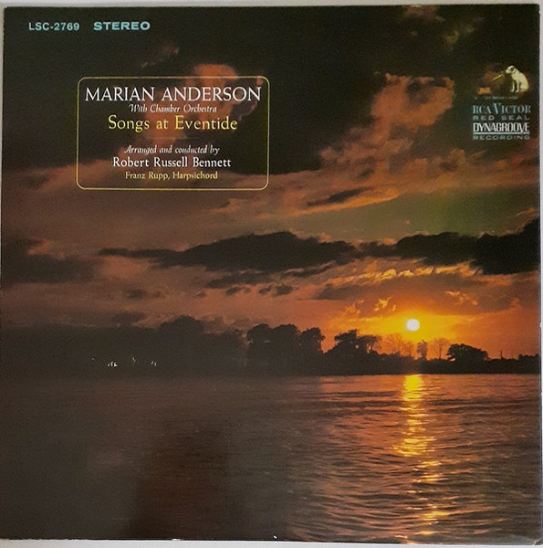 Marian Anderson - Songs At Eventide (LP, Album)