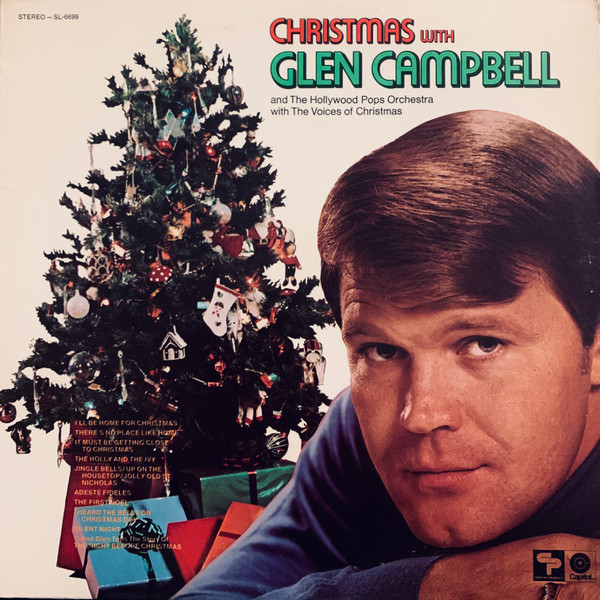 Glen Campbell And The Hollywood Pops Orchestra* With The Voices Of Christmas - Christmas With Glen Campbell (LP, Comp, Win)_4164720114