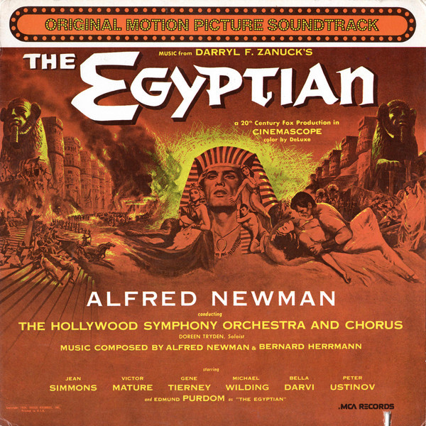 Alfred Newman, Bernard Herrmann - The Egyptian (A 20th Century Fox Production In Cinemascope) (LP, Album, RE)