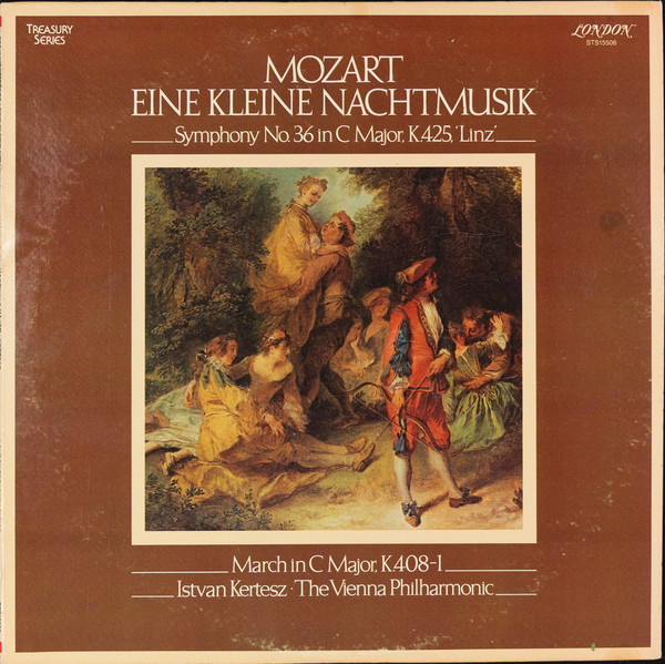 Mozart*  -  Istvan Kertesz*, The Vienna Philharmonic* - Eine Kleine Nachtmusik / Symphony No. 36 In C Major, K. 425, 'Linz' / March In C Major, K 408-1 (LP, Album, RE)