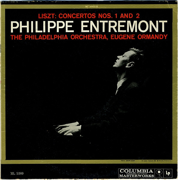 Liszt*, Philippe Entremont, The Philadelphia Orchestra, Eugene Ormandy - Concertos Nos. 1 And 2 (LP, Album, Mono)