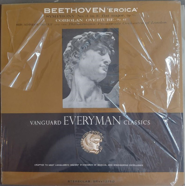 Beethoven* - Sir Adrian Boult And The Philharmonic Promenade Orchestra Of London* - 'Eroica' Symphony No. 3 In E Flat Major, Op. 55 / Coriolan Overture, Op. 62 (LP, Album, RE, Bei)