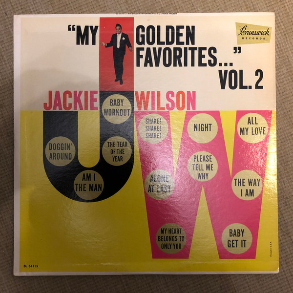 Jackie Wilson - My Golden Favorites Vol.2 (LP, Comp, Mono)