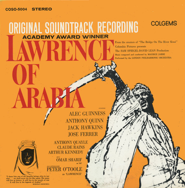Maurice Jarre With The London Philharmonic Orchestra* - Original Soundtrack Recording:  Lawrence Of Arabia (LP, Album, RE, Ind)