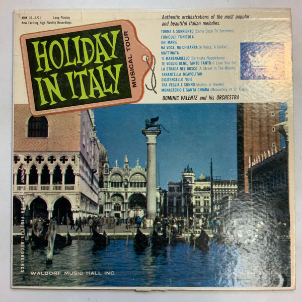 Dominic Valente - Holiday In Italy (LP)_4200572685
