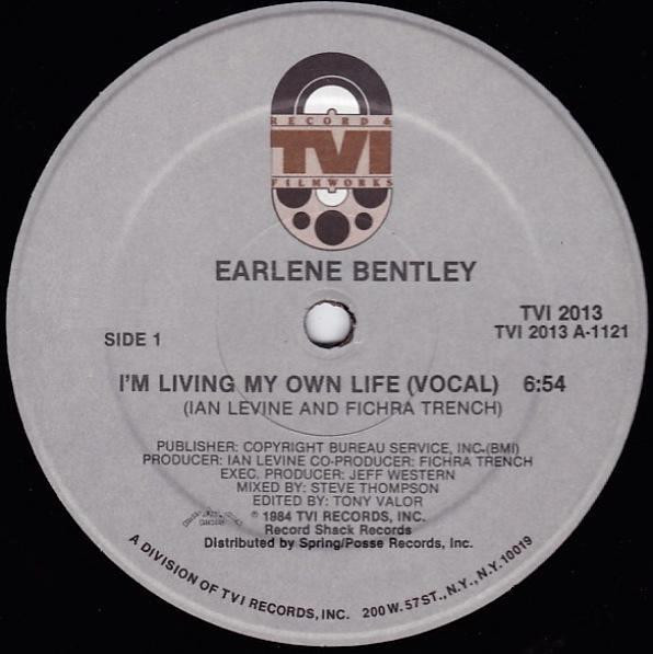 Earlene Bentley - I'm Living My Own Life (12")