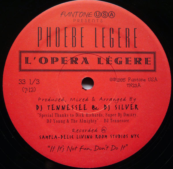 Phoebe Legere - L 'Opera Légere / Injecticide (12", Single)