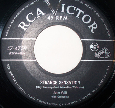 June Valli - Strange Sensation - RCA Victor - 47-4759 - 7