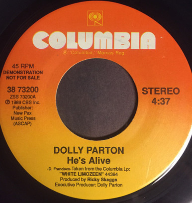 Dolly Parton - He's Alive (7", Promo) - BullTrax Records