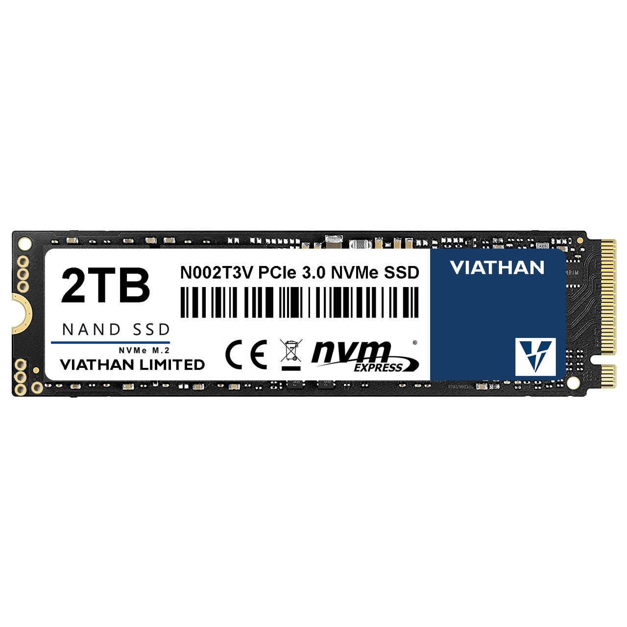 Viathan 2TB M.2 PCIe Gen3 NVMe Internal SSD - Up to 3500MB/s