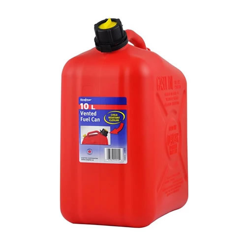 10L Jerry Can Reserve Gasoline Diesel Plastic Fluids Fuel Canister