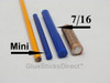 GlueSticksDirect  Neon Green Colored Glue Sticks 7/16" X 4" 5 lbs