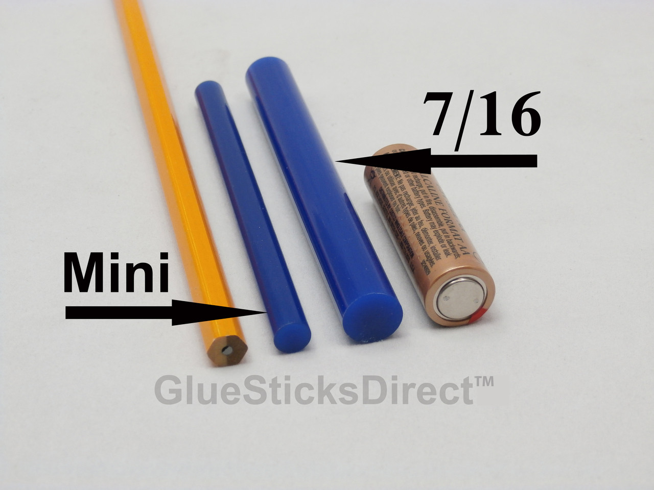 GlueSticksDirect Red Colored Glue Sticks 7/16" X 4" 5 lbs