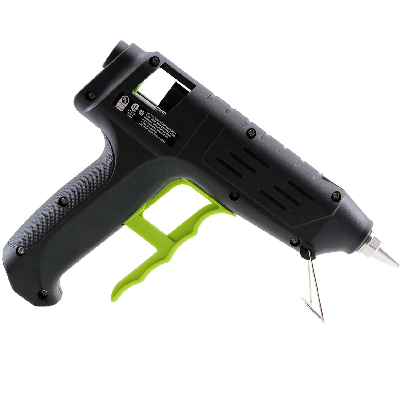 High-temperature glue gun with 7/16" glue stick,