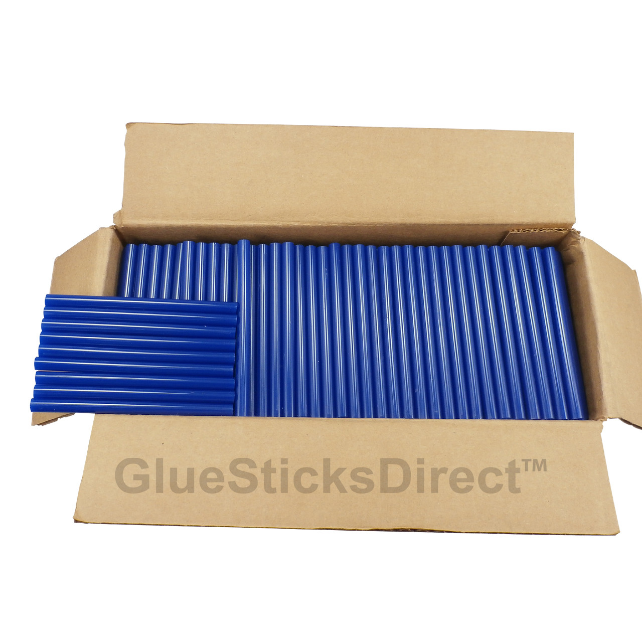 GlueSticksDirect Blue Colored Glue Sticks 5/16" X 4" 5 lbs