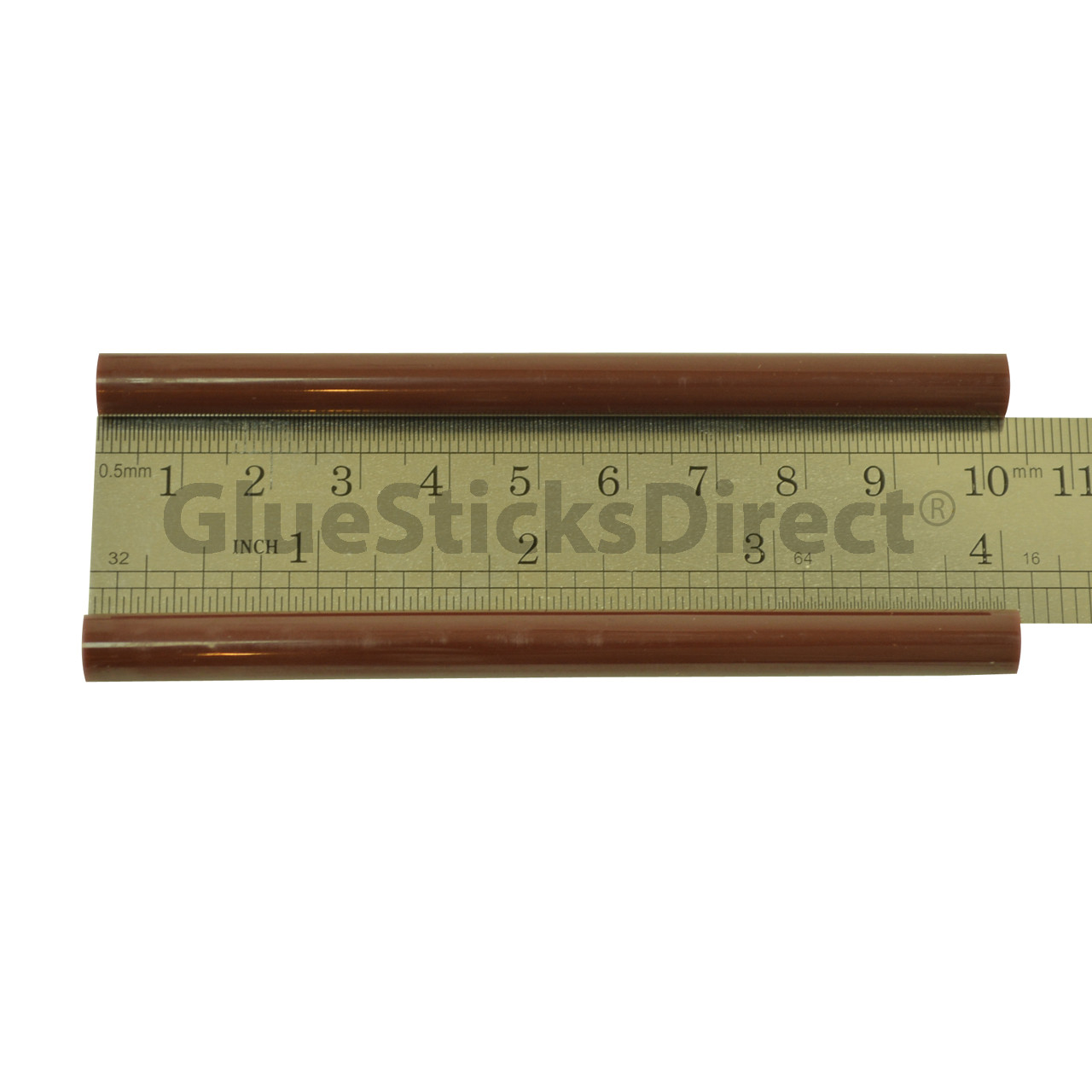 GlueSticksDirect  Brown Milk Chocolate Faux Wax Colored Glue Sticks mini X 4" 24 sticks