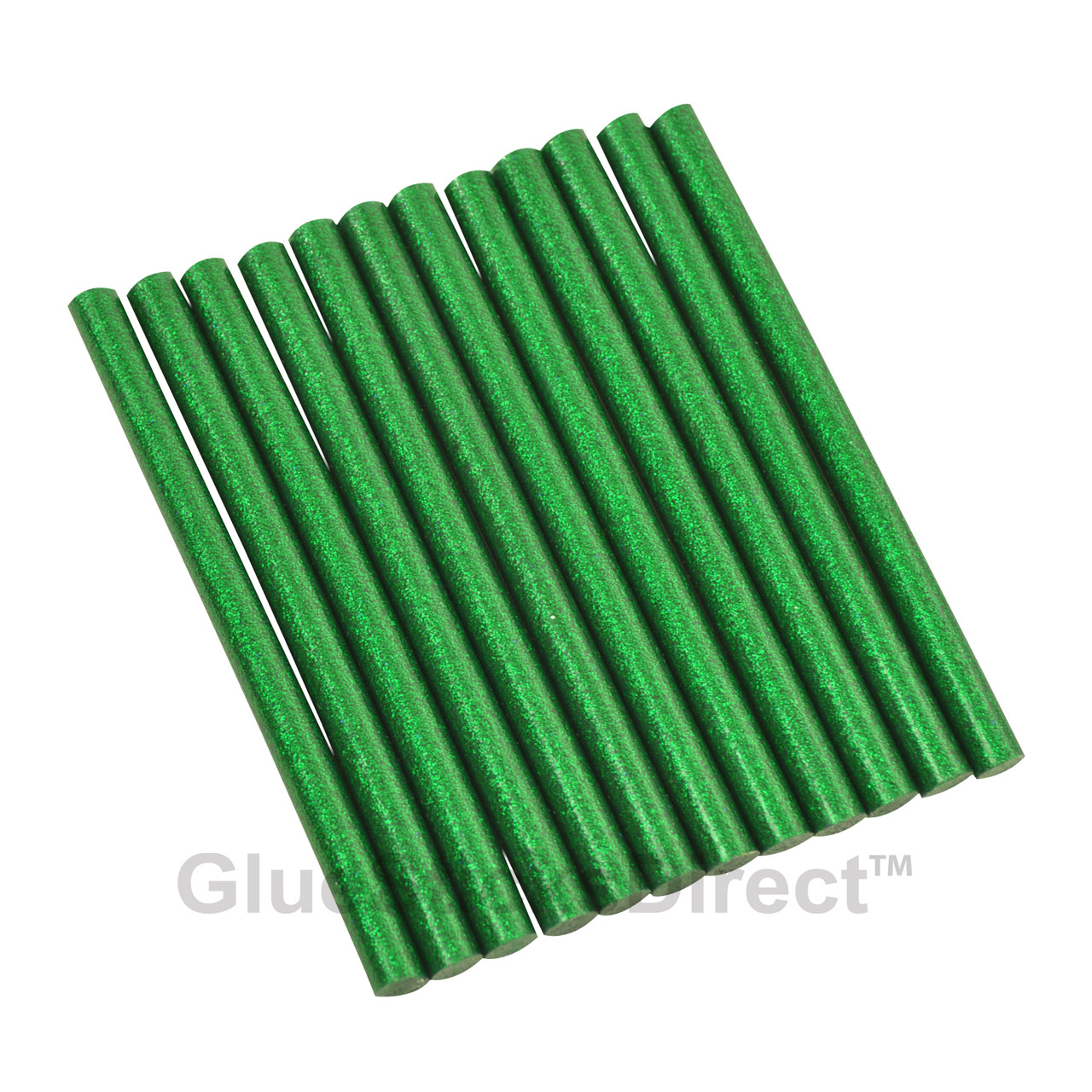 GlueSticksDirect Green Glitter Faux Wax Glue Stick Mini X 4 24 Sticks -  GlueSticksDirect